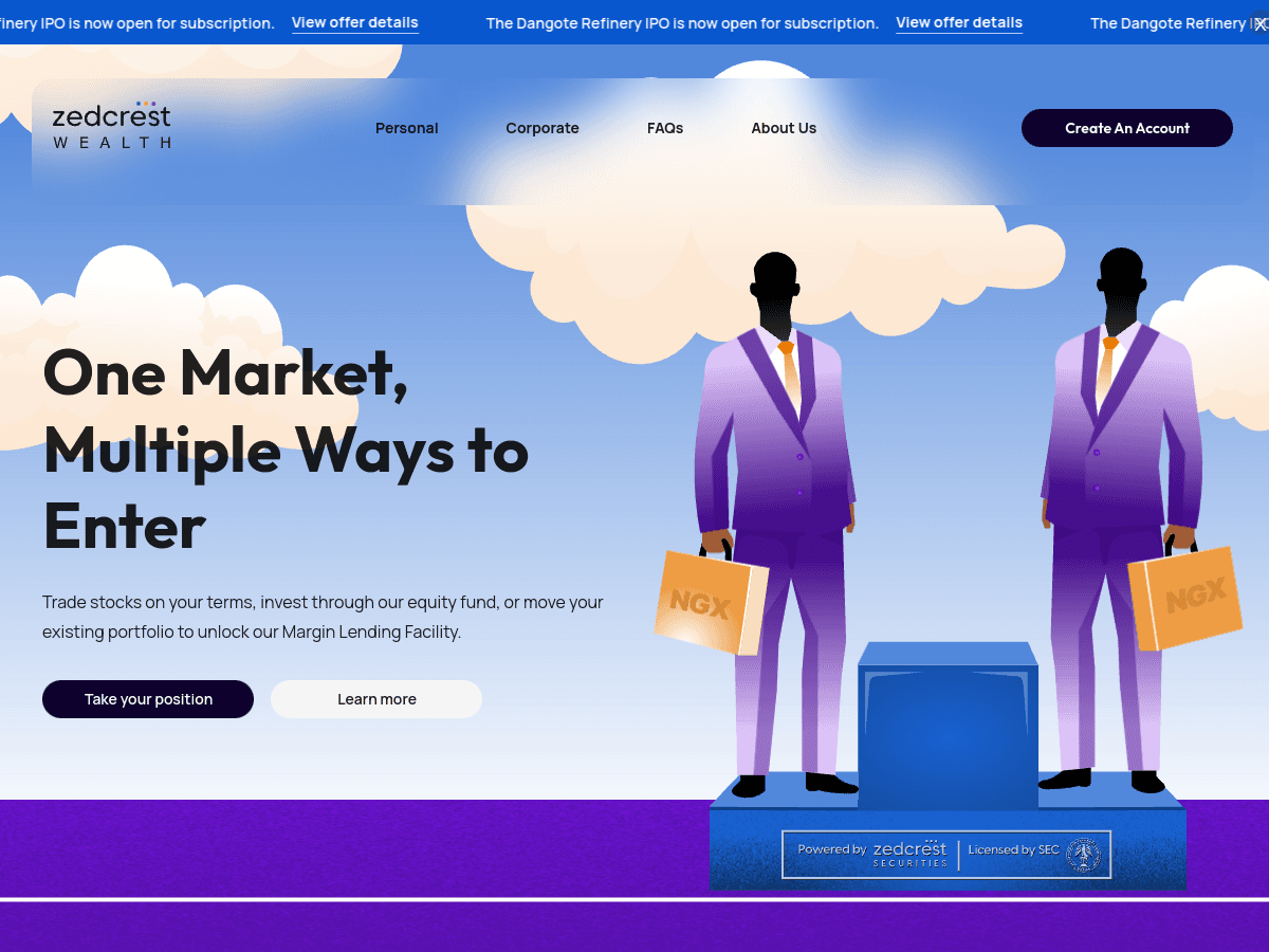 Zedcrest Wealth preview
